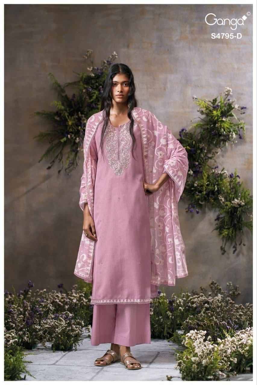 DUSNEA 4795 Series By Ganga Fashion Beautiful Festive Suits Stylish Colorful Fancy Casual Wear & Ethnic Wear PREMIUM BEMBERG KOTA Dresses At Wholesale Price